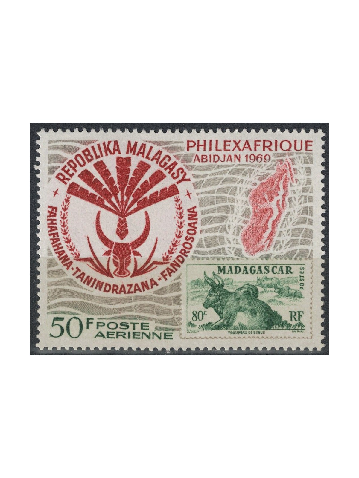 MADAGASCAR 1969 Philexafrique MNH**