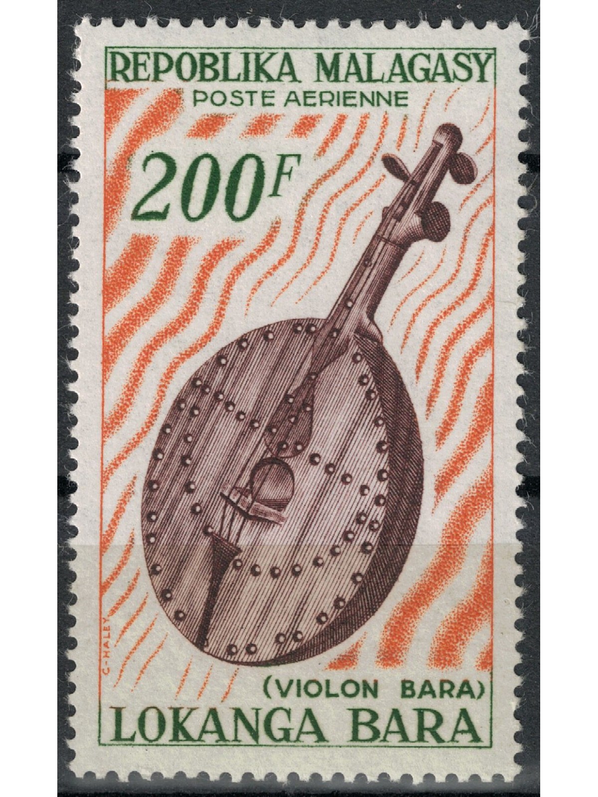 MADAGASCAR 1965 Violon Bara MNH**