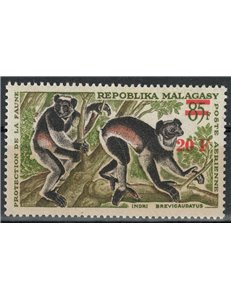 MADAGASCAR 1968 Protezione della fauna, Lemuri MNH**
