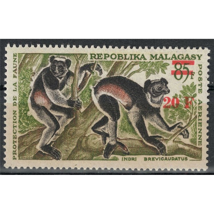 MADAGASCAR 1968 Wildlife Protection, Lemurs MNH**