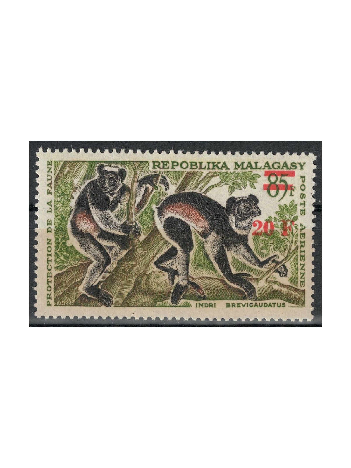 MADAGASCAR 1968 Wildlife Protection, Lemurs MNH**