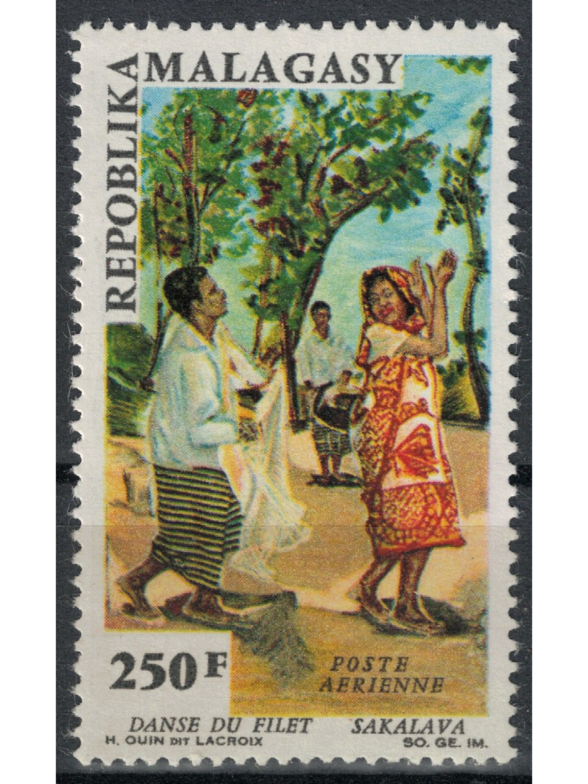MADAGASCAR 1966 Sakalava Dance MNH**