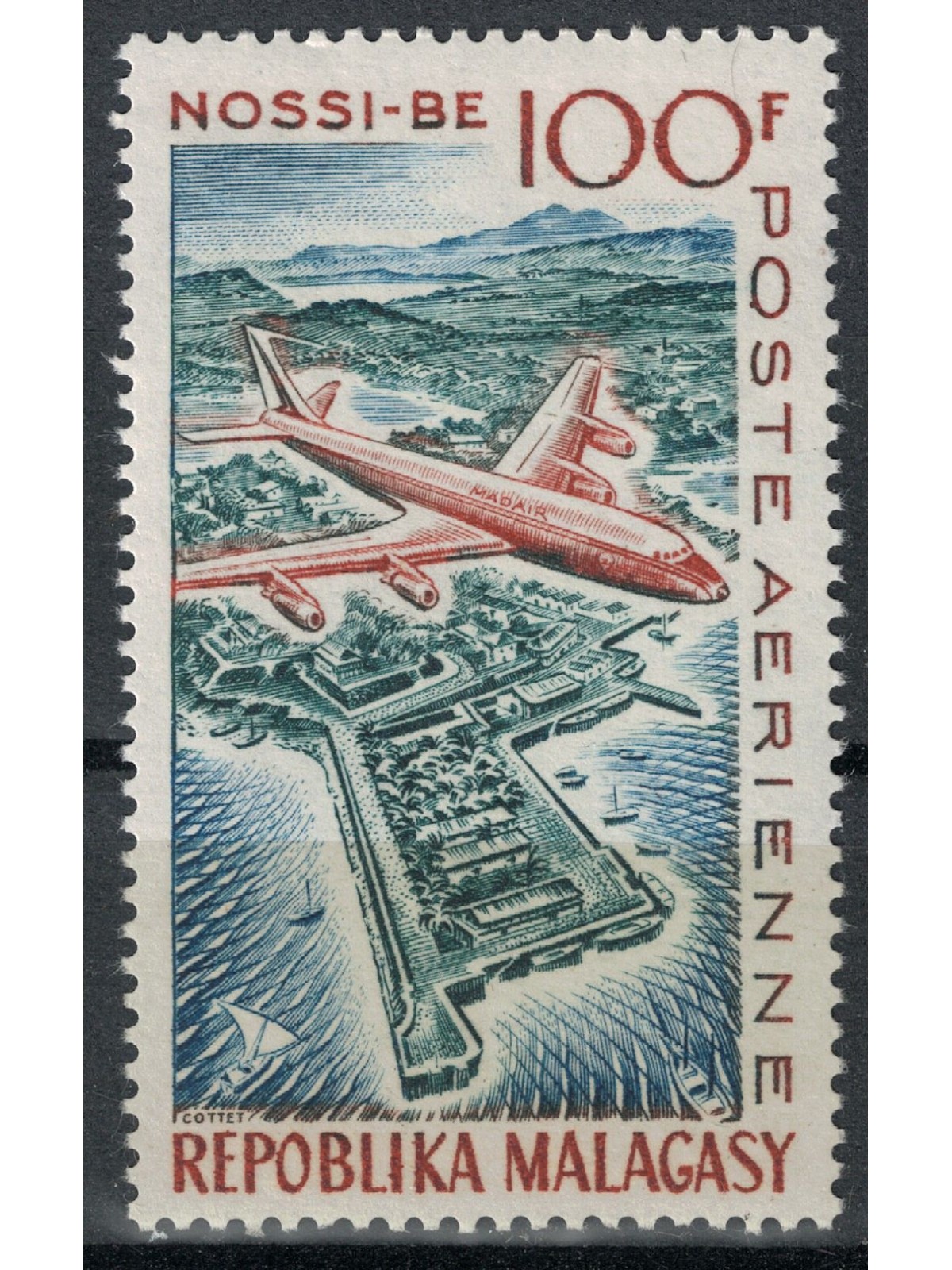 MADAGASCAR 1962 View of Nossi-Be MNH**