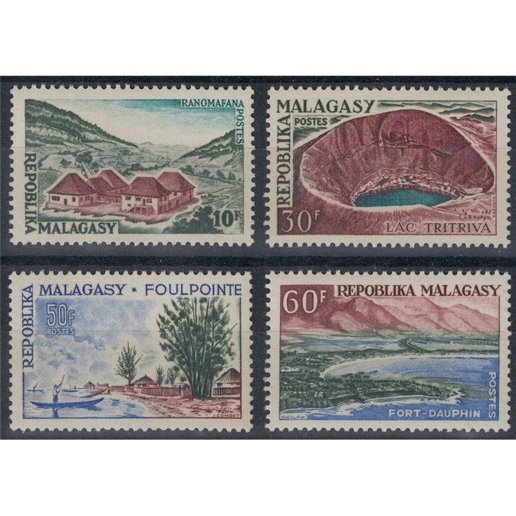 MADAGASCAR 1962 Landscapes 4v MNH**