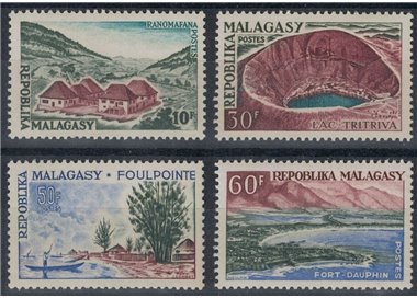 MADAGASCAR 1962 Landscapes 4v MNH**