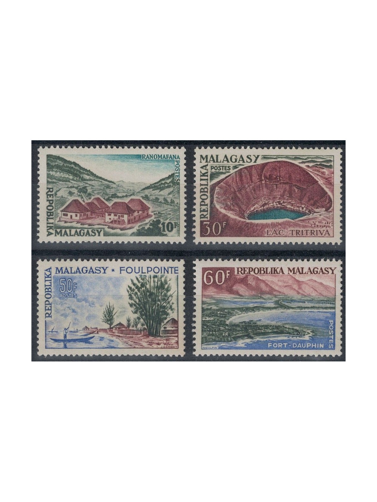 MADAGASCAR 1962 Paesaggi 4v MNH**