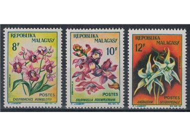 MADAGASCAR 1963 Orchidee 3v MNH**