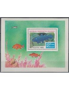 MADAGASCAR 1982 Fauna marina, pesci BF MNH**