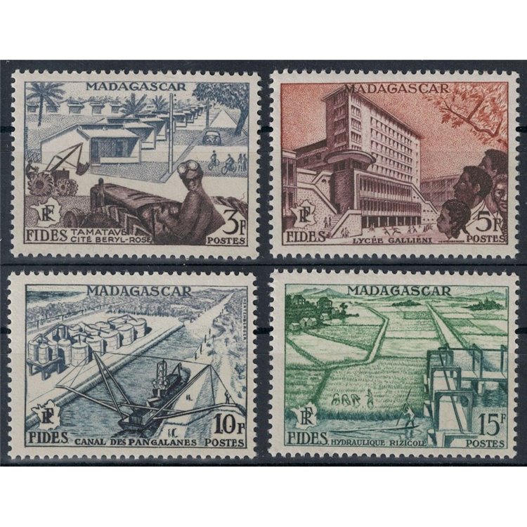 MADAGASCAR 1956 Fides 4v MNH**