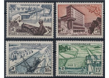 MADAGASCAR 1956 Fides 4v MNH**