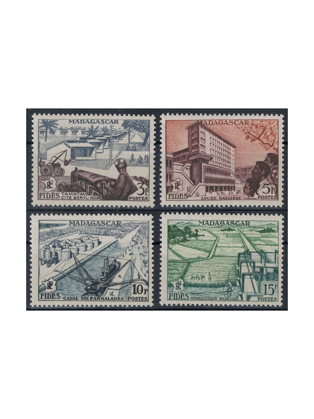 MADAGASCAR 1956 Fides 4v MNH**