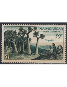 MADAGASCAR 1954 Airmail 50f MNH**