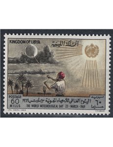 LIBYA 1969 World Meteorological Day MNH**
