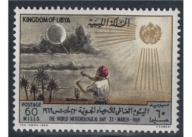 LIBIA 1969 Giornata meteorologica mondiale MNH**