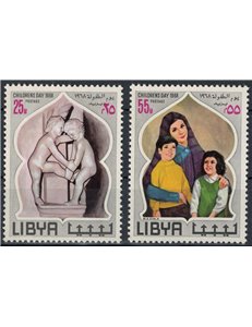 LIBIA 1968 Giornata dell'infanzia 2v MNH**