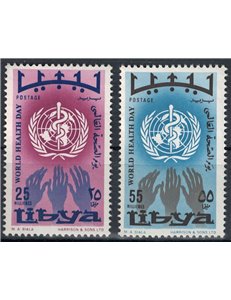 LIBYA 1968 Health Day 2v MNH**