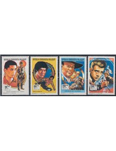 MADAGASCAR 1991 Cinema, famous actors 4v MNH**
