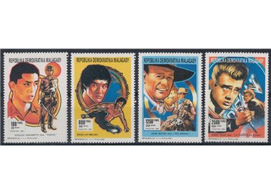 MADAGASCAR 1991 Cinema, famous actors 4v MNH**