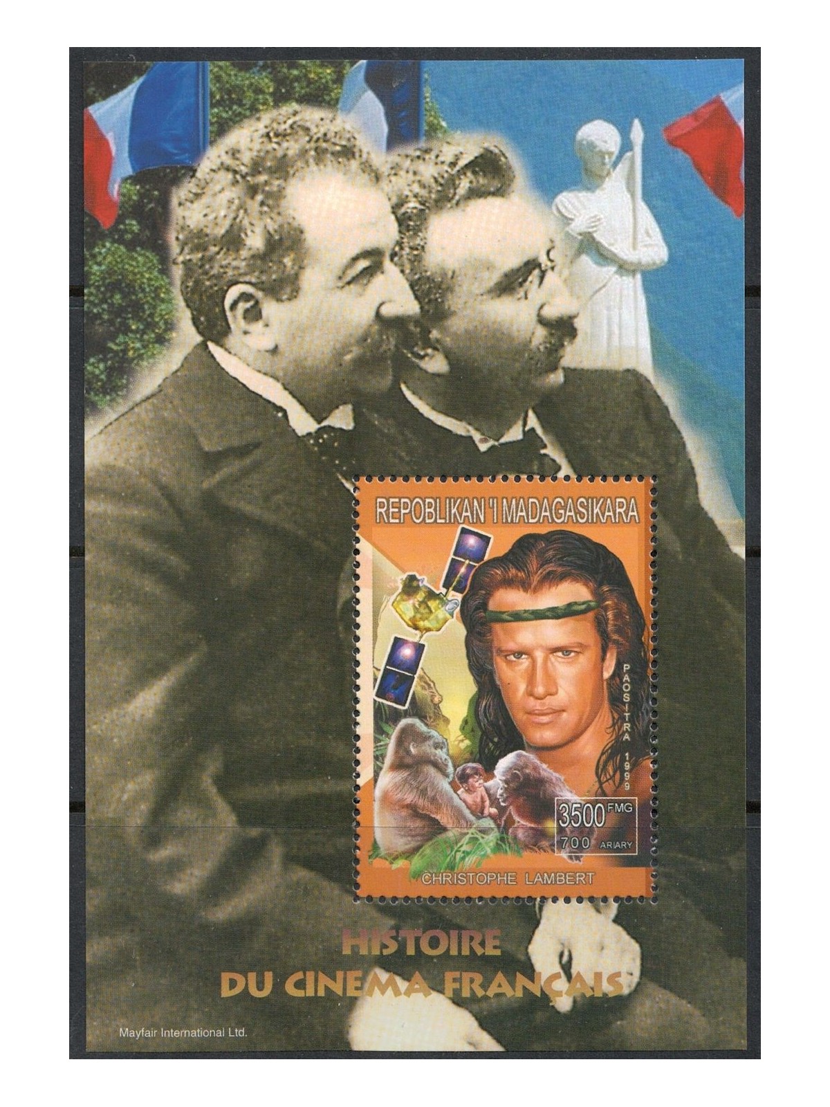 MADAGASCAR 1999 Cinema Francese (Christophe Lambert) BF MNH**