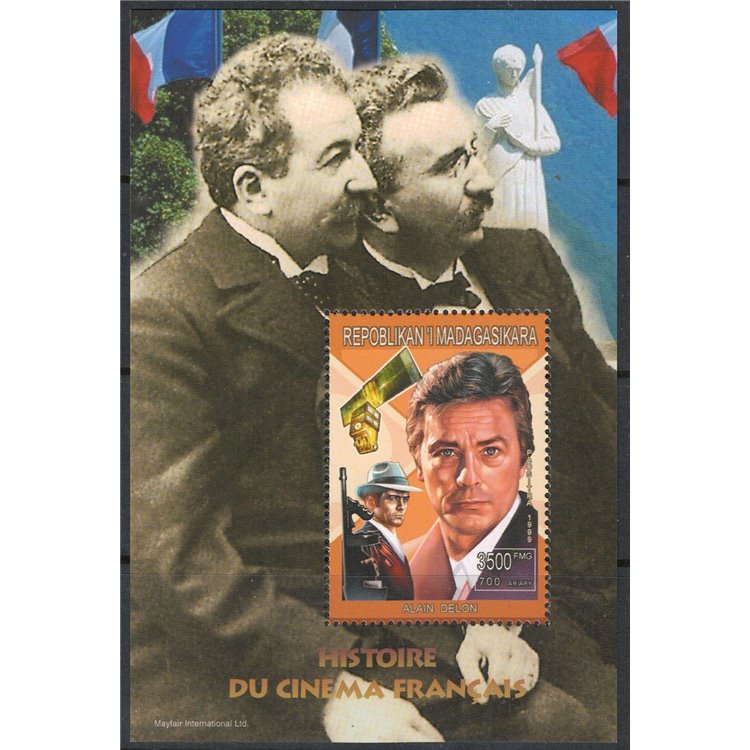 MADAGASCAR 1999 French Cinema (Alain Delon) s/s MNH**