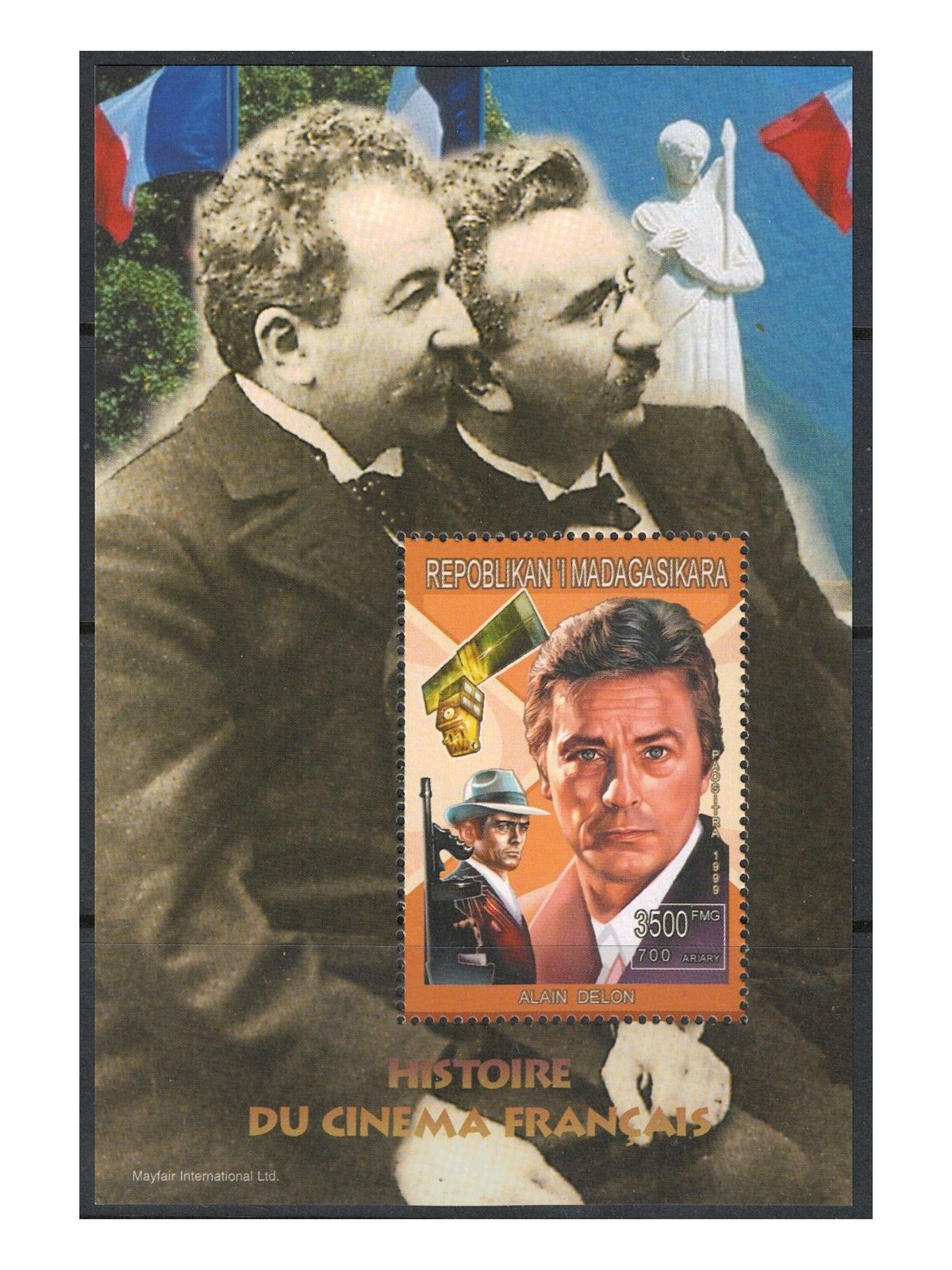 MADAGASCAR 1999 Cinema Francese (Alain Delon) BF MNH**