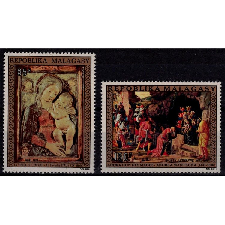 MADAGASCAR 1972 Christmas 2v MNH**