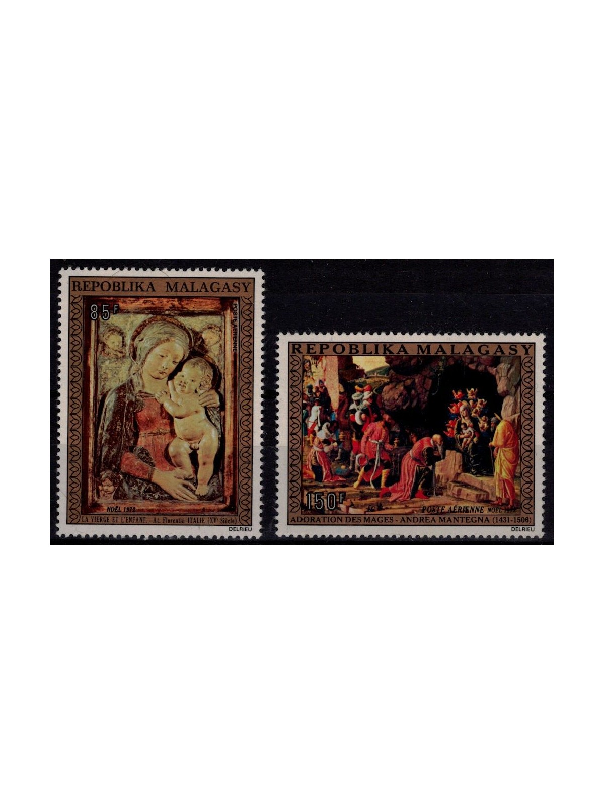 MADAGASCAR 1972 Christmas 2v MNH**