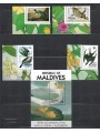 MALDIVES 1986 John James Audubon, birds (II) 4v + 1 s/s MNH**