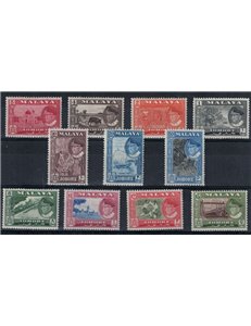 MALAYSIA 1960 (Johore) Ordinary series 11v MNH**