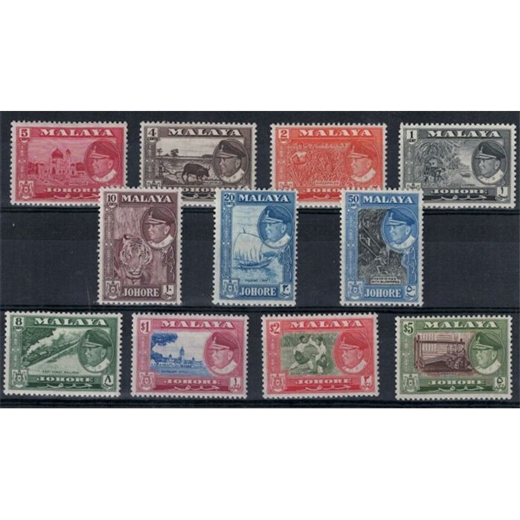 MALESIA 1960 (Johore) Serie ordinaria 11v MNH**