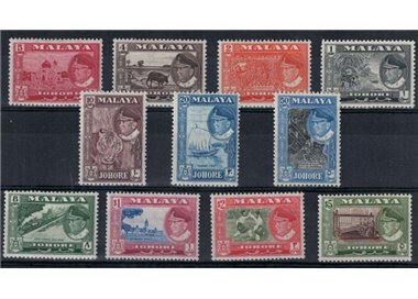 MALAYSIA 1960 (Johore) Ordinary series 11v MNH**