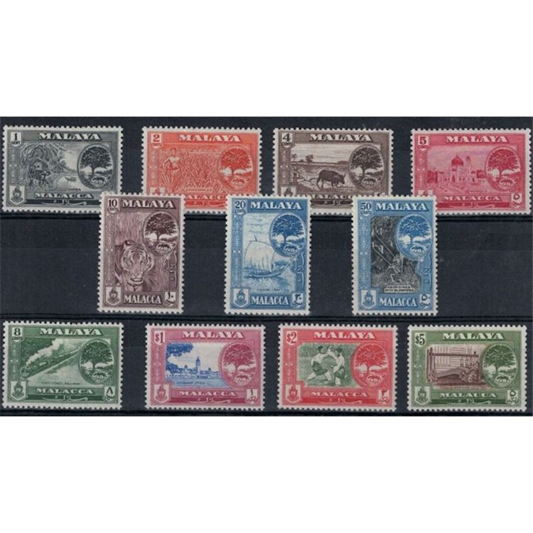 MALESIA 1960 (Malacca) Serie ordinaria 11v MNH**
