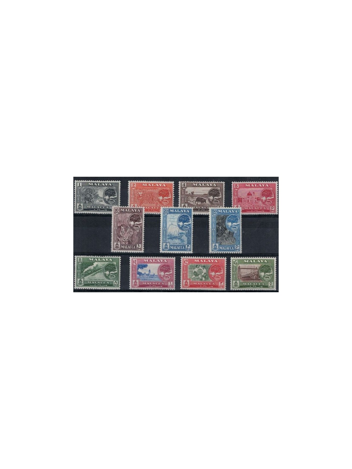 MALESIA 1960 (Malacca) Serie ordinaria 11v MNH**