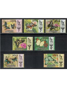 MALESIA 1971 (Pahang) Farfalle 7v MNH**