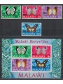 MALAWI 1973 Fauna, butterflies 4v + 1 s/s MNH**