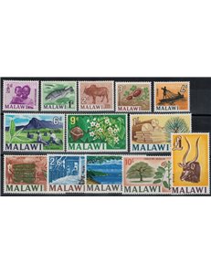 MALAWI 1964 Serie ordinaria 13v MNH**