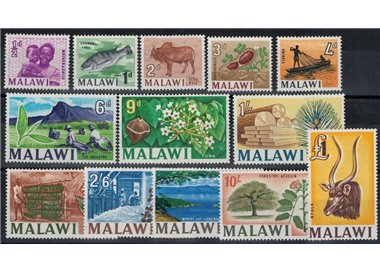 MALAWI 1964 Serie ordinaria 13v MNH**