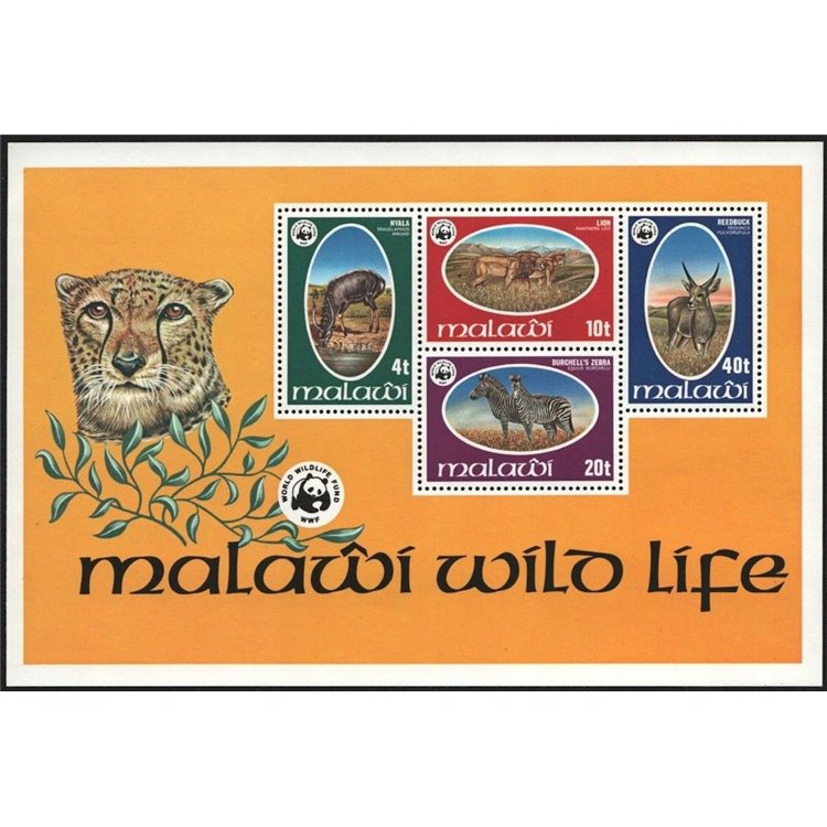 MALAWI 1978 Fauna, animals s/s MNH**