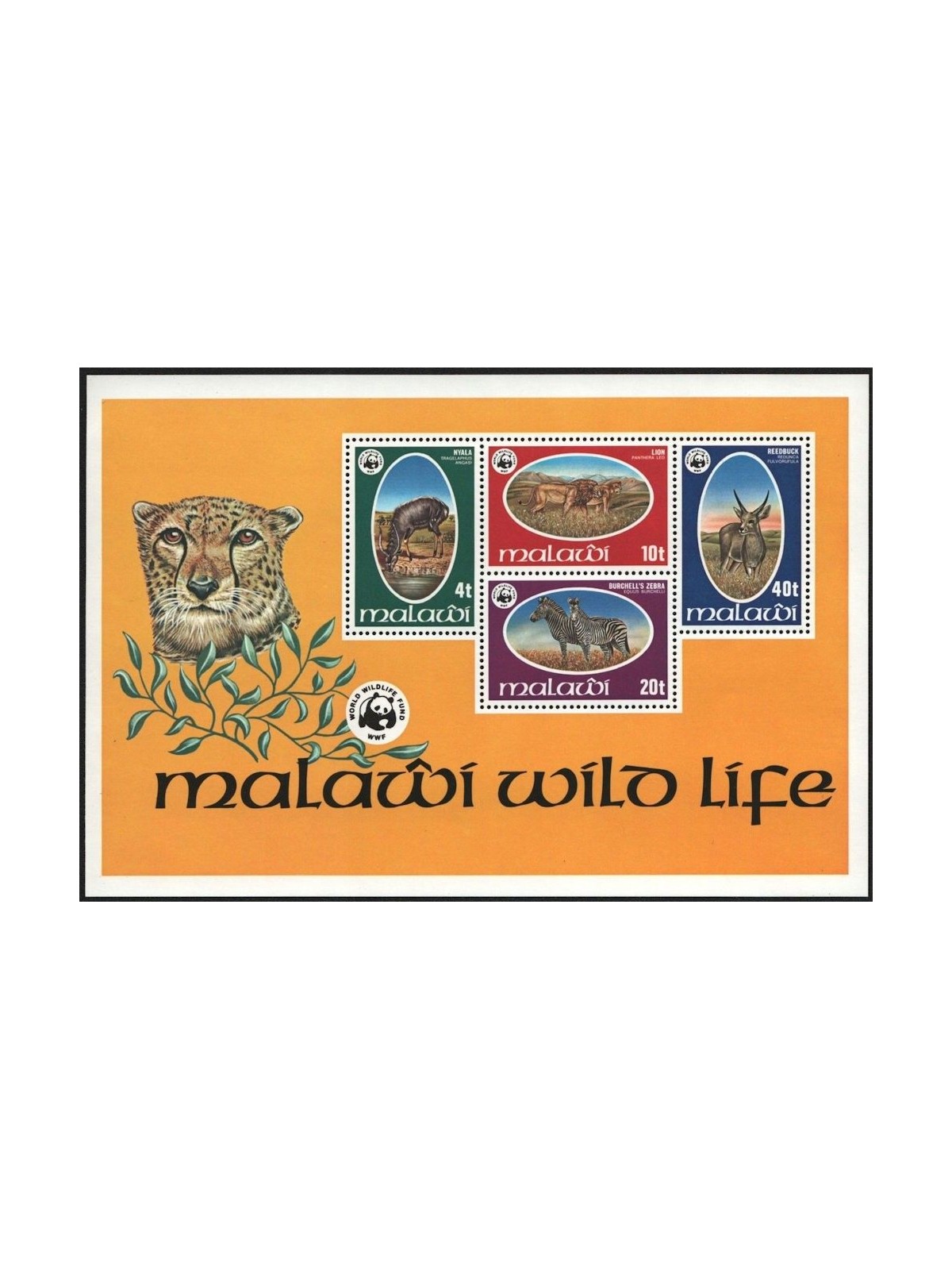 MALAWI 1978 Fauna, animals s/s MNH**