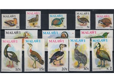 MALAWI 1975 Ordinary series, birds 13v MNH**