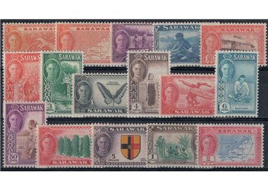 MALAYSIA 1950-52 (Sarawak) Ordinary series 16v MH*