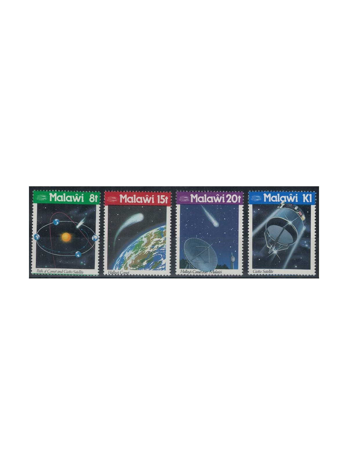 MALAWI 1986 Cometa di Halley 4v MNH**