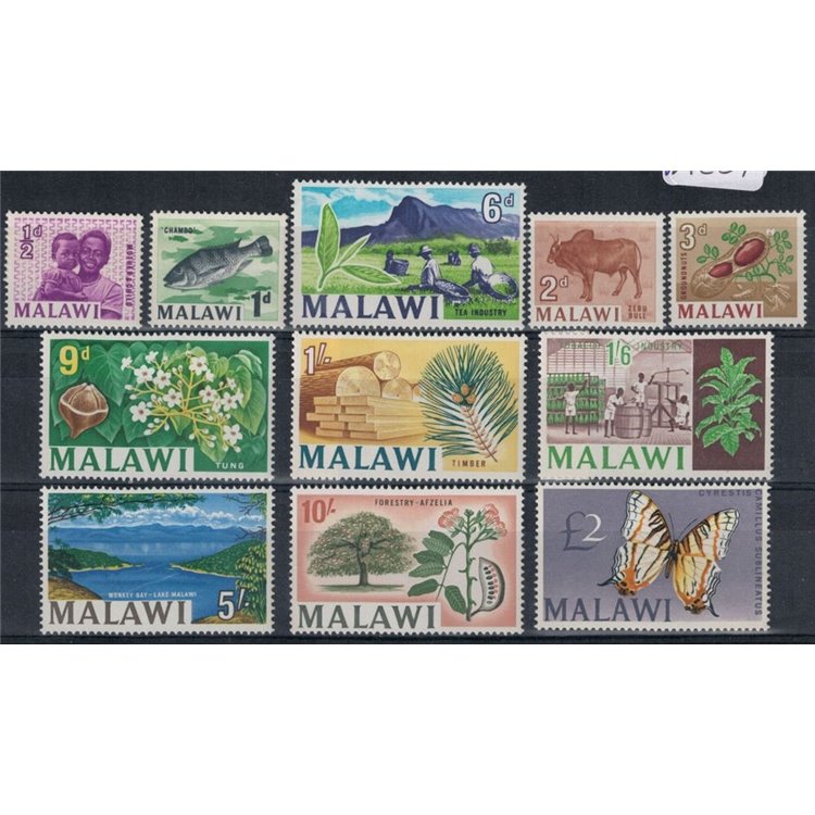 MALAWI 1966-67 Ordinary series 11v MNH**