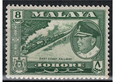MALESIA 1960 (Johore) Serie ordinaria, ferrovia MNH**