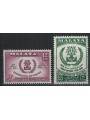 MALAYSIA 1960 World Refugee Year 2v MNH**