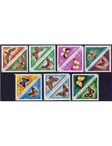 MALI 1964 Farfalle, segnatasse 14v MNH**