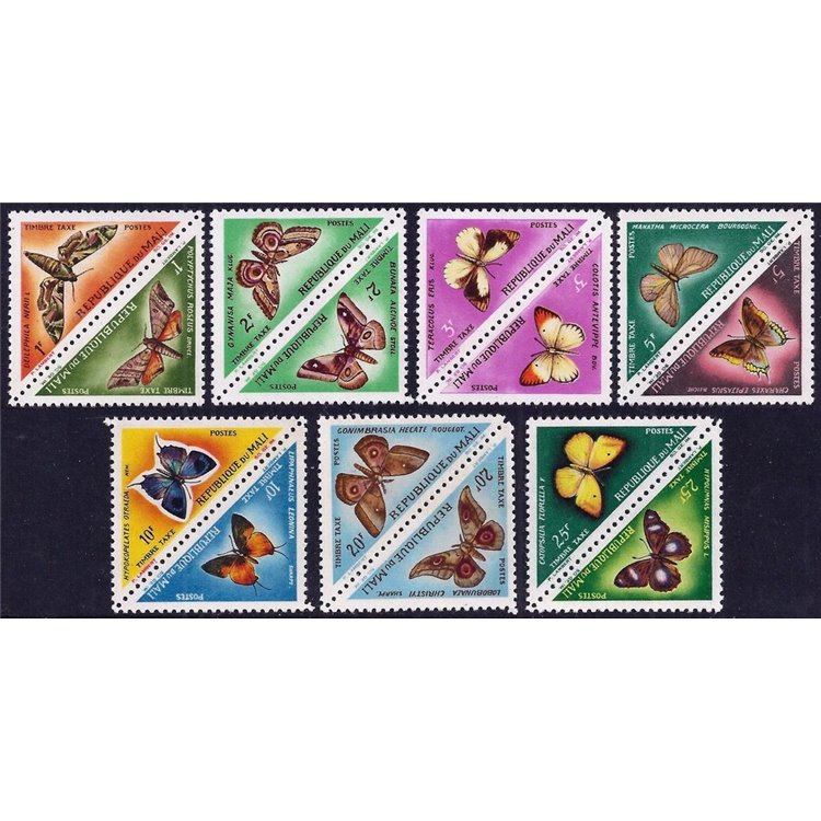 MALI 1964 Butterflies, postage due 14v MNH**