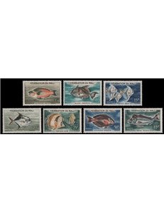 MALI 1960 Marine fauna, fish 7v MNH**