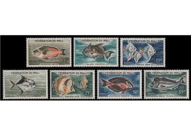 MALI 1960 Marine fauna, fish 7v MNH**
