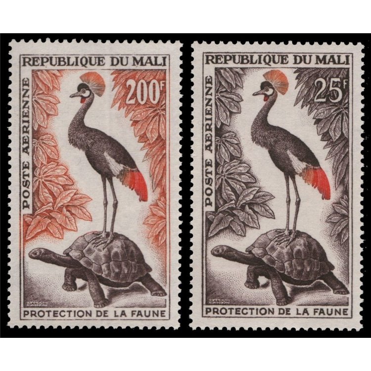 MALI 1960 Fauna, airmail 2v MNH**